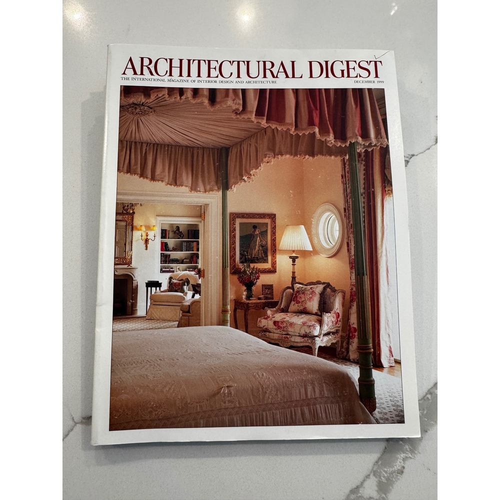 Architectural Digest Magazine December 1999 Interior Design Architecture Vintage